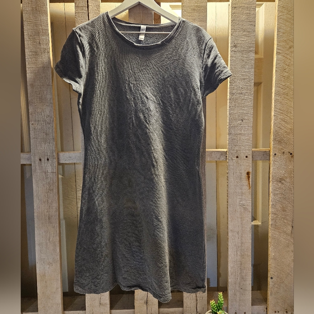 American Apparel grey t-shirt dress size medium